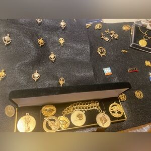 Vintage Avon 1/10 of 10k gold filled pendants bracelet  Ken J Lane earrings etc